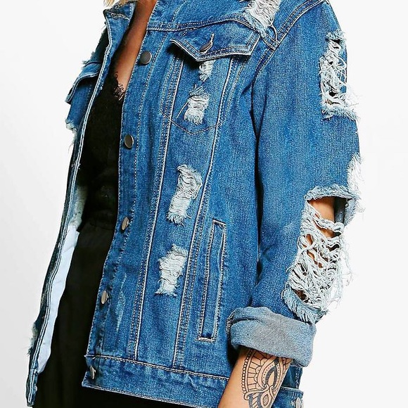 Distressed Denim Jacket - Picture 4 of 4